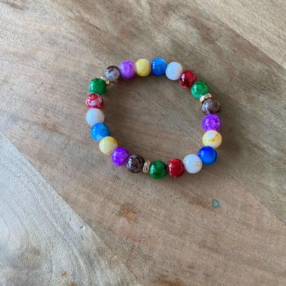 Colorful Beaded Kids Bracelet